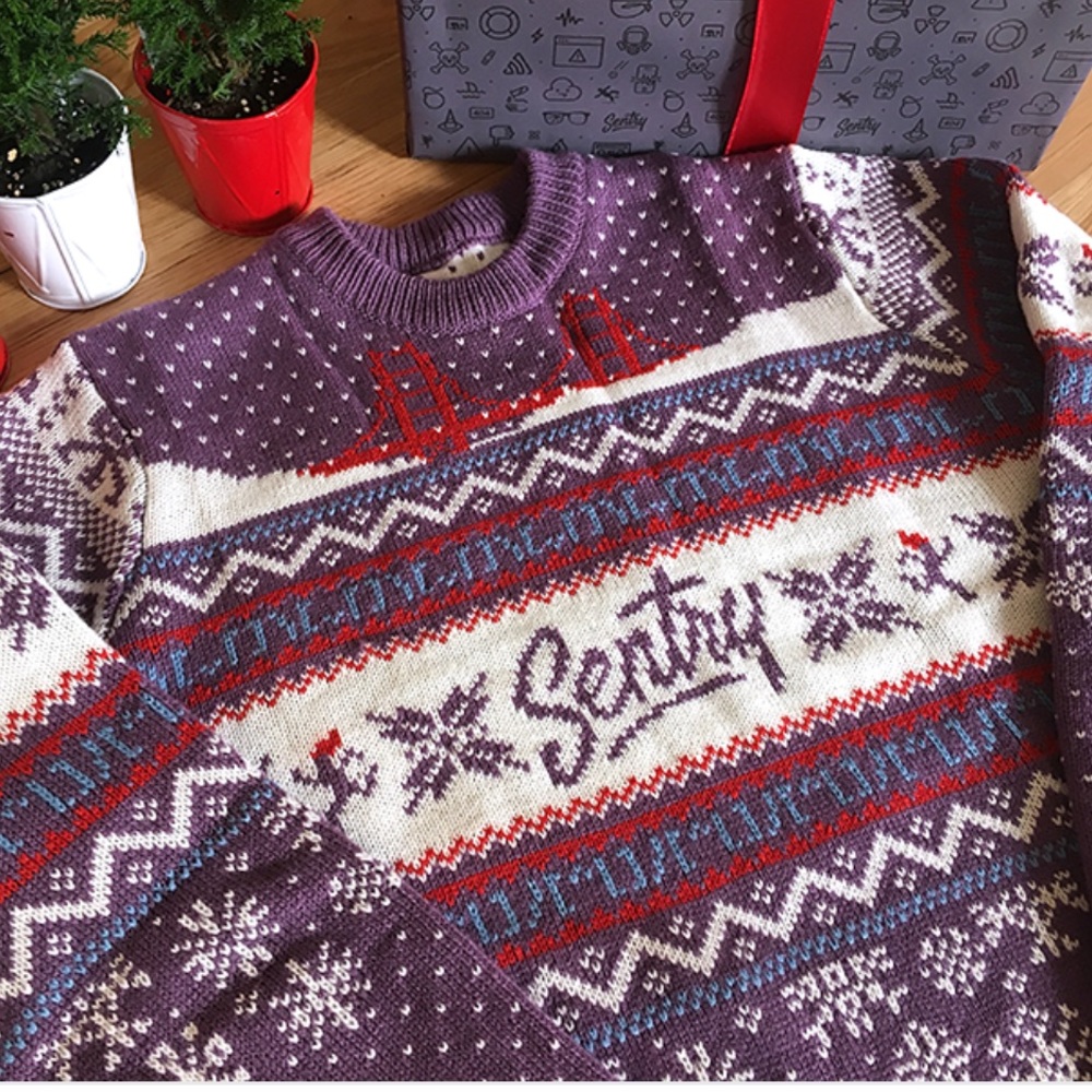 Sentry Christmas Sweater San Francisco Size: Large